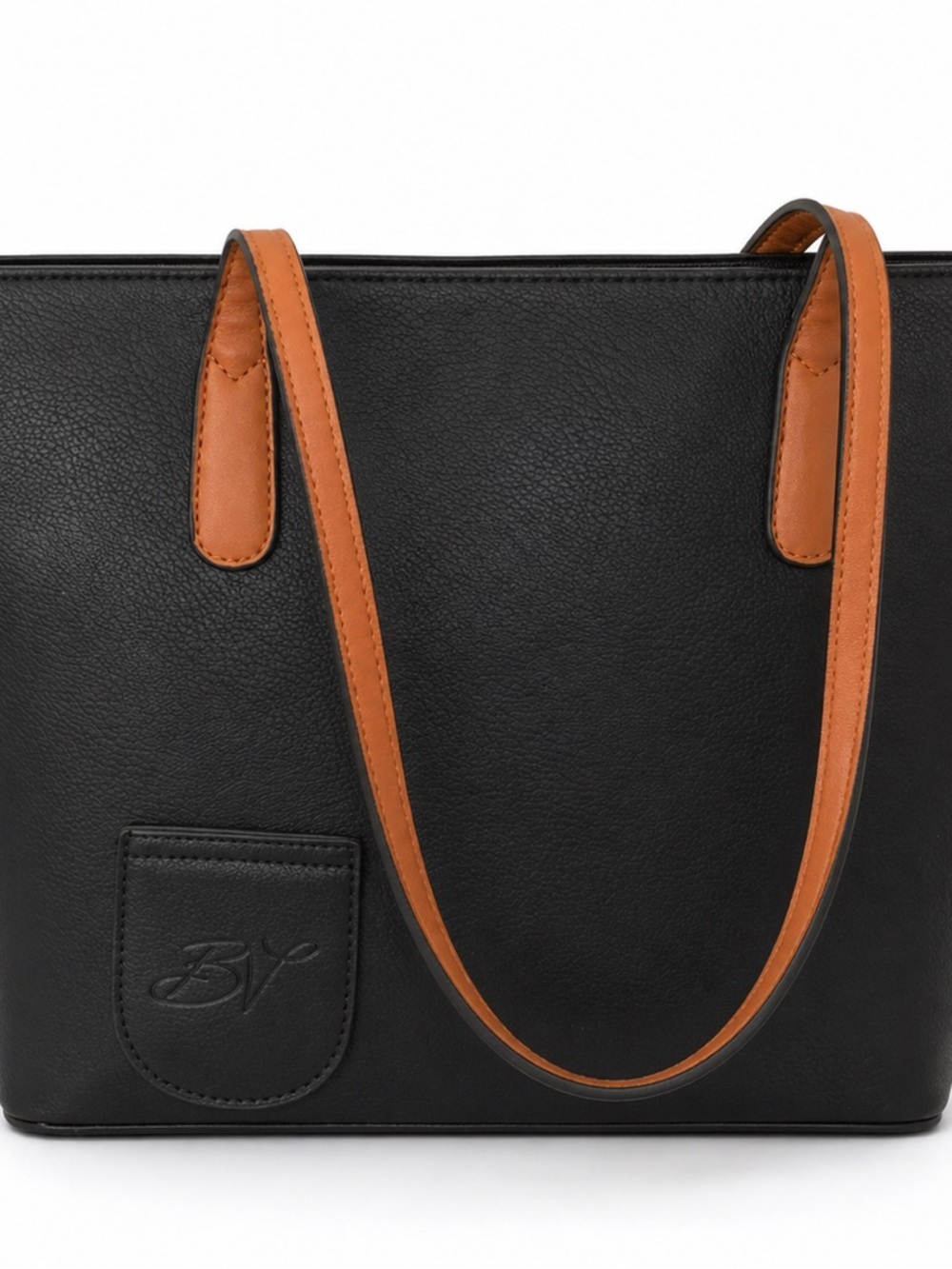 Porto Vino Insulated Wine Tote Black Faux Leather Hidden Wine Purse NWT - Picture 2 of 5